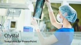  Presentation with urgent care - Beautiful PPT layouts featuring intensive care unit female doctor backdrop and a lemonade colored foreground