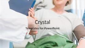  Presentation with patient and nurse holding hands - Cool new slide set with intensive terapy - doctor shaking hands of woman backdrop and a lemonade colored foreground