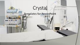  Presentation with operation room - Beautiful slide deck featuring intensive terapy - interior of an operation room backdrop and a white colored foreground