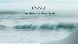  Presentation with ocean wave - Amazing PPT layouts having intentional-camera-movement-of-ocean backdrop and a sky blue colored foreground