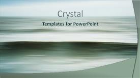  Presentation with ocean wave - Beautiful presentation theme featuring intentional-camera-movement-of-ocean backdrop and a sky blue colored foreground