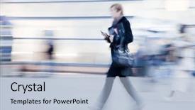  Presentation with motion - Amazing PPT layouts having intentionally motion blurred image backdrop and a light blue colored foreground