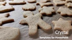  Presentation with shapes - Amazing theme having intentions - closeup of homemade cookies backdrop and a violet colored foreground