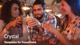  Presentation with safety interacting the public - PPT layouts featuring interact club - young friends interacting with each background and a  colored foreground