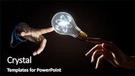  Presentation with energy - PPT layouts consisting of interaction molecular - concept of electric energy background and a black colored foreground