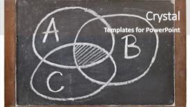  Presentation with slate - PPT layouts having intercept - common part concept - interception background and a violet colored foreground