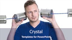  Presentation with overworked - PPT layouts having intercept - stressed man overworked holding tin background and a ocean colored foreground