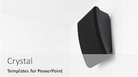  Presentation with speaker - Presentation design consisting of intercom-speaker-mounted-on-white background and a white colored foreground