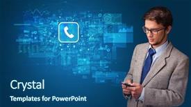  Presentation with mail - Presentation with mail and online communication background and a ocean colored foreground