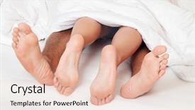  Presentation with feet - Slides having intercourse - dents a couple feet background and a  colored foreground