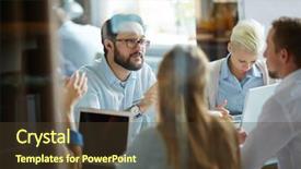  Presentation with intercultural - Slides featuring intercultural communication - teamwork background and a tawny brown colored foreground