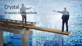  Presentation with genetics and microbiology concept dna - PPT theme enhanced with interdependency - interdependancy concept with two businessmen background and a light blue colored foreground