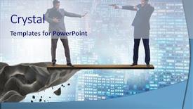  Presentation with partnership - Slide deck enhanced with interdependency - partnership and teamwork concept background and a  colored foreground