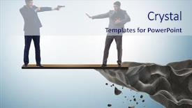  Presentation with partnership - Slide set consisting of interdependency - partnership and teamwork concept background and a  colored foreground