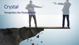  Presentation with partnership - Slide deck with interdependency - partnership and teamwork concept background and a  colored foreground