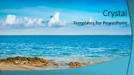  Presentation with south beach - PPT layouts featuring points interest - amazing pointe d'esny beach background and a light blue colored foreground