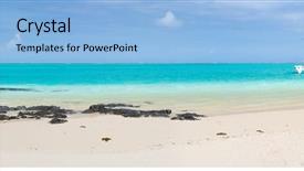  Presentation with south beach - Audience pleasing slide set consisting of points interest - amazing pointe d'esny beach backdrop and a  colored foreground