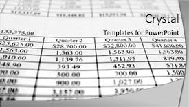  Presentation with growth chart - Slides enhanced with interest rate - chart of money growth figures background and a white colored foreground