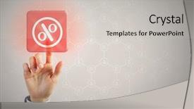  Presentation with financial interest - Colorful slide deck enhanced with interest rate - financial appliocation icon backdrop and a light gray colored foreground