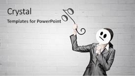  Presentation with indian woman bridal face - Slide deck enhanced with interest rate - woman applying card to face background and a light gray colored foreground