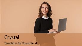  Presentation with photo - Amazing PPT layouts having interesting - photo of cute woman 20s backdrop and a coral colored foreground