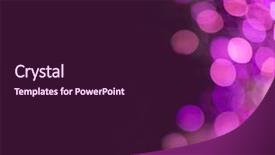  Presentation with lights - Amazing PPT theme having interesting purple background with lights backdrop and a wine colored foreground