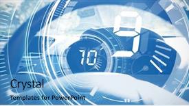  Presentation with timer - Presentation enhanced with interface dial countdown with timer background and a light blue colored foreground