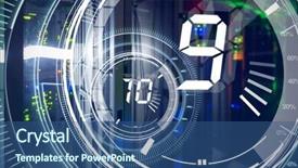  Presentation with timer - Amazing presentation having interface dial countdown with timer backdrop and a ocean colored foreground