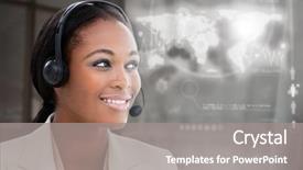  Presentation with futuristic - Presentation design featuring interface hologram on dark background background and a gray colored foreground