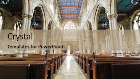  Presentation with england - Audience pleasing presentation theme consisting of church interior - st mary's cathedral in beverly backdrop and a coral colored foreground