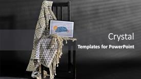  Presentation with black art - Slide set having interior-art-and-home-decor background and a dark gray colored foreground