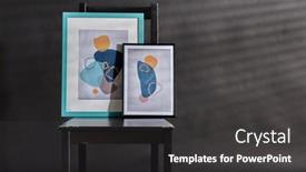  Presentation with black art - PPT layouts featuring interior-art-and-home-decor background and a dark gray colored foreground