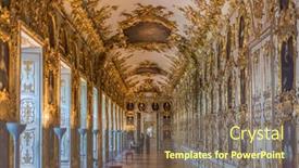  Presentation with bavaria - Audience pleasing PPT theme consisting of interior-at-the-munich-residence backdrop and a violet colored foreground
