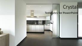  Presentation with interior design - Audience pleasing PPT theme consisting of interior beautiful house backdrop and a light gray colored foreground