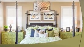  Presentation with interior design - Slide deck consisting of interior-bedroom-design-with-four background and a soft green colored foreground