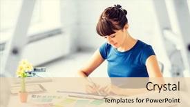  Presentation with interior design - Amazing PPT theme having interior design and renovation concept backdrop and a lemonade colored foreground