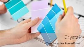  Presentation with design team - Cool new presentation theme with interior-design-architecture-and-people backdrop and a coral colored foreground