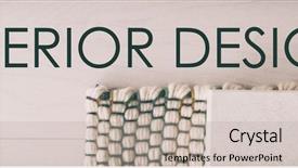  Presentation with interior design - Beautiful slide deck featuring interior design background color scheme backdrop and a  colored foreground