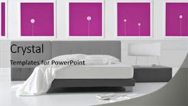  Presentation with minimal - Beautiful PPT layouts featuring interior design bedrrom - minimal bedroom backdrop and a  colored foreground
