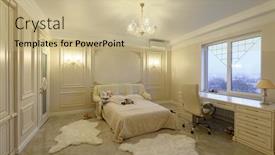  Presentation with closet - Beautiful PPT layouts featuring interior-design-luxury-big-modern backdrop and a soft green colored foreground