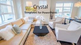  Presentation with room interior design - Slides enhanced with interior design of a luxury background and a soft green colored foreground