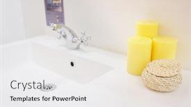  Presentation with interior design - Presentation theme enhanced with interior-design-of-a-luxury background and a white colored foreground