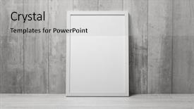  Presentation with interior design - Amazing PPT layouts having interior design presntation - empty modern style frame backdrop and a light gray colored foreground