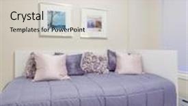  Presentation with interior design - Audience pleasing presentation design consisting of interior design with sofa backdrop and a light gray colored foreground