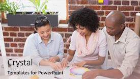  Presentation with interior designer - Beautiful theme featuring interior designer speaking with clients backdrop and a  colored foreground