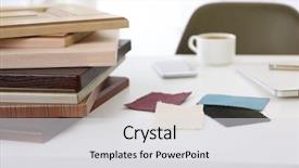  Presentation with assembling wooden furniture furniture - PPT layouts featuring interior designes modular kitchen - samples of wooden panels pieces background and a light gray colored foreground