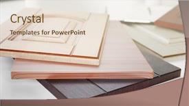  Presentation with modular furniture - Slides having interior designes modular kitchen - samples of wooden panels background and a  colored foreground