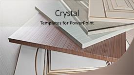  Presentation with furniture - Theme having interior designes modular kitchen - samples of wooden panels background and a light gray colored foreground