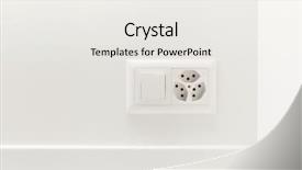  Presentation with outlet - PPT theme with interior home light switch background and a white colored foreground