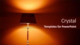  Presentation with plaster - Audience pleasing presentation theme consisting of interior lamp with warm light backdrop and a wine colored foreground